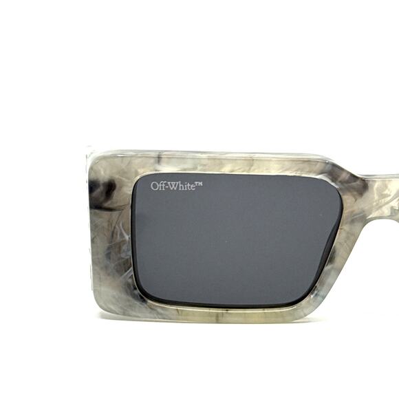 New, OFF-WHITE Sunglasses Milano OERI097 0807 Authentic Off-White Women Sunglasses Marble Grey Square OERI097 MILANO  main image 2